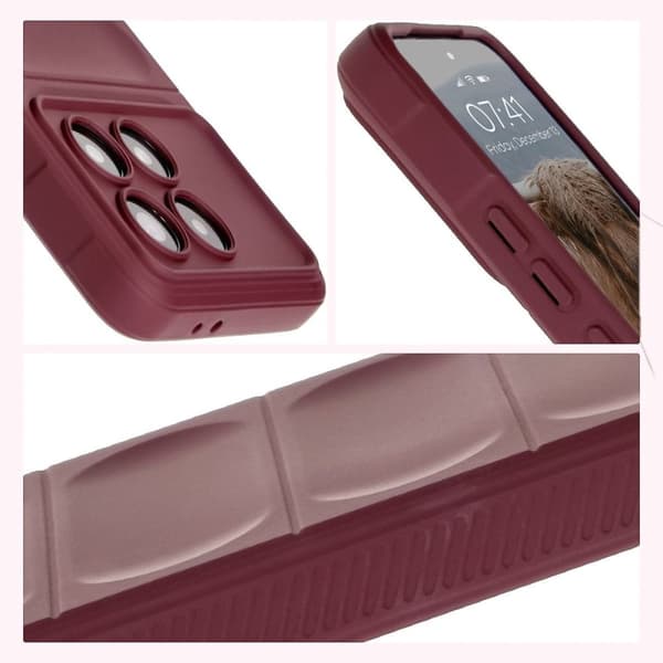 Bizon Cover Tur til Xiaomi Poco F6 Pro, mørkelilla