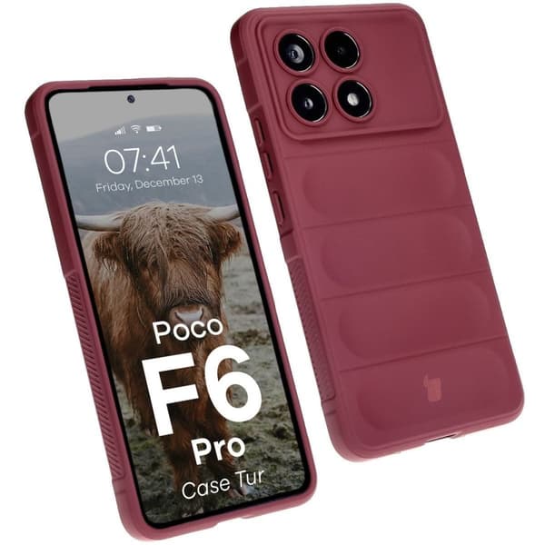 Bizon Cover Tur til Xiaomi Poco F6 Pro, mørkelilla