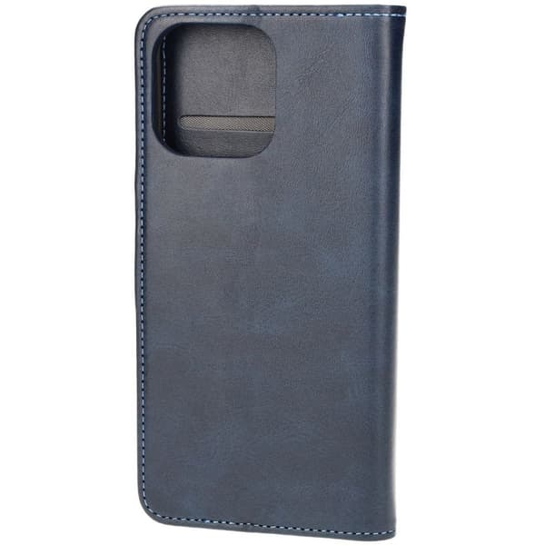 Bizon-etui med lomme til iPhone 16 Pro Max, marineblå