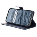 Miniatyrbillede 6 af 6: Bizon-etui med lomme til iPhone 16 Pro Max, marineblå