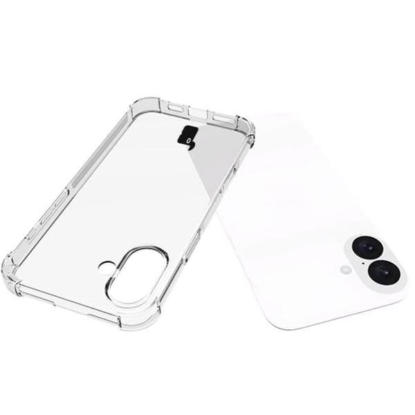 Bizon Cover + 2x hærdet glas + glaslinse i klar pakke til iPhone 16 Plus