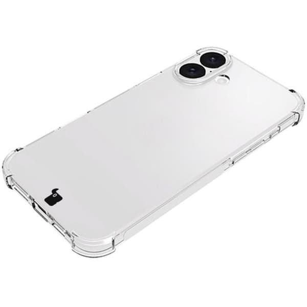Bizon Cover + 2x hærdet glas + glaslinse i klar pakke til iPhone 16 Plus