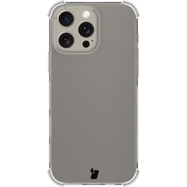 Etui + 2x Hærdet Glas + Linse Glas Bizon Etui Klar Pakke til iPhone 16 Pro Max