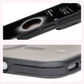 Miniatyrbillede 8 af 9: Bizon Case Eclipse iPhone 16 Pro cover med stativ og magnetisk ring, røgfarvet med sort ramme