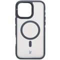 Pikkukuva 2 / 9: Bizon Case Eclipse -kotelo jalustalla ja magneettirenkaalla iPhone 16 Pro Maxille, savunpunainen ja musta kehys