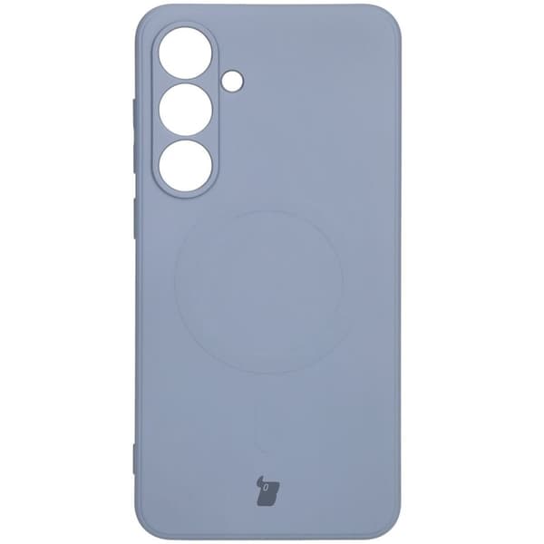 Bizon-cover silikone magnetisk Sq til Galaxy S24 FE, grå