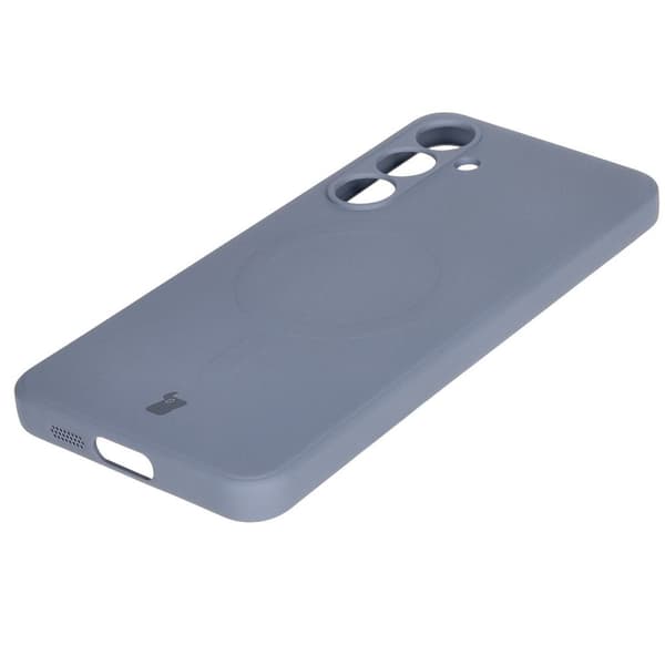 Bizon-cover silikone magnetisk Sq til Galaxy S24 FE, grå
