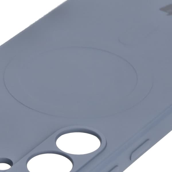 Bizon-cover silikone magnetisk Sq til Galaxy S24 FE, grå