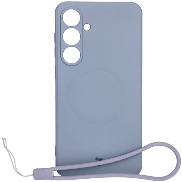 Bizon-cover silikone magnetisk Sq til Galaxy S24 FE, grå