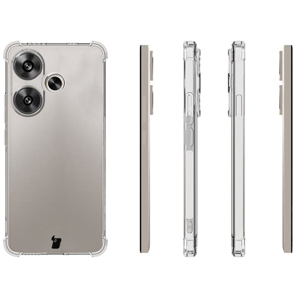 Etui + 2x Bizon-etui i hærdet glas, klar pakke til Xiaomi Poco F6