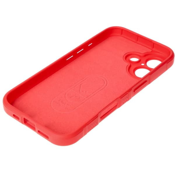 Bizon Case Tur -panssaroidun suojakuoren iPhone 16:lle, punainen