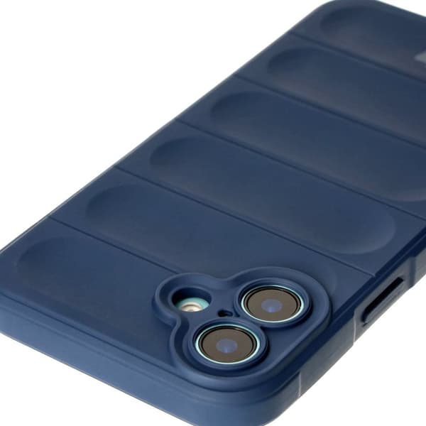 Bizon Case Tur armerat skal för iPhone 16 Plus, marinblå