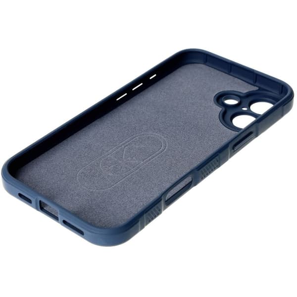 Bizon Case Tur armerat skal för iPhone 16 Plus, marinblå