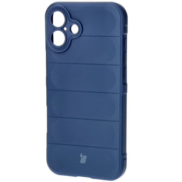 Bizon Case Tur armerat skal för iPhone 16 Plus, marinblå