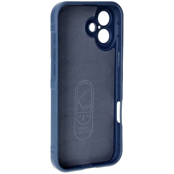 Bizon Case Tur armerat skal för iPhone 16 Plus, marinblå