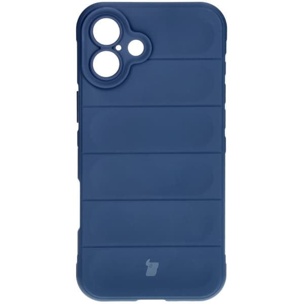 Bizon Case Tur armerat skal för iPhone 16 Plus, marinblå