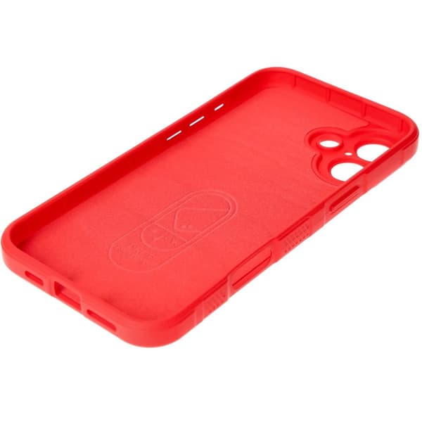 Bizon Case Tur -panssaroidun suojakuoren iPhone 16 Plussalle, punainen