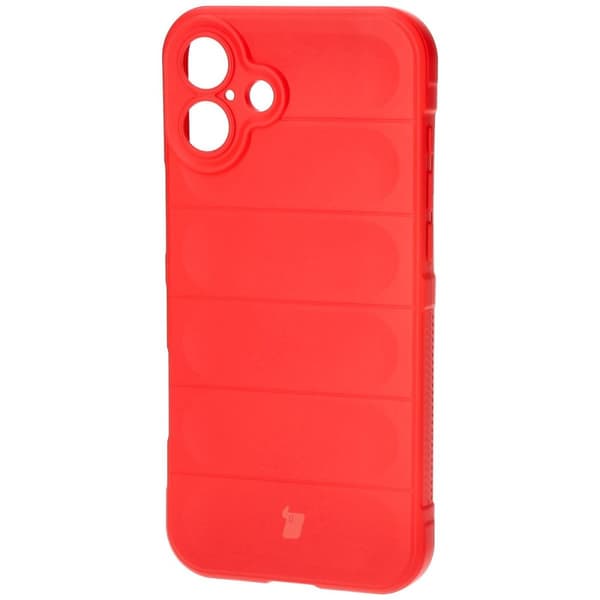 Bizon Case Tur -panssaroidun suojakuoren iPhone 16 Plussalle, punainen
