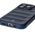 Miniatyrbild 3 av 11: Bizon Case Tur armerat skal för iPhone 16 Pro, marinblå