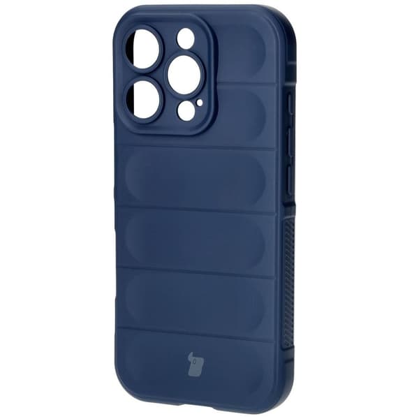 Bizon Case Tur armerat skal för iPhone 16 Pro, marinblå