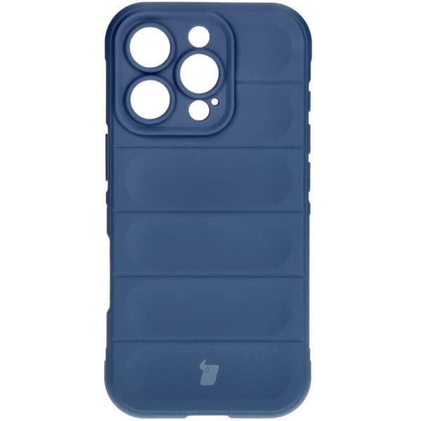 Bizon Case Tur armerat skal för iPhone 16 Pro, marinblå