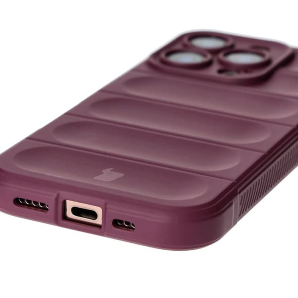 Bizon Case Tur pansret cover til iPhone 16 Pro, mørkelilla