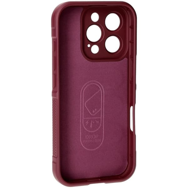 Bizon Case Tur pansret cover til iPhone 16 Pro, mørkelilla