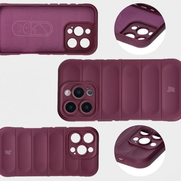 Bizon Case Tur pansret cover til iPhone 16 Pro, mørkelilla