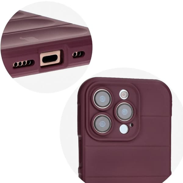 Bizon Case Tur pansret cover til iPhone 16 Pro, mørkelilla