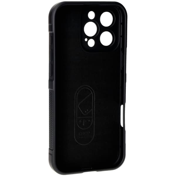Bizon Case Tur pansret cover til iPhone 16 Pro Max, sort