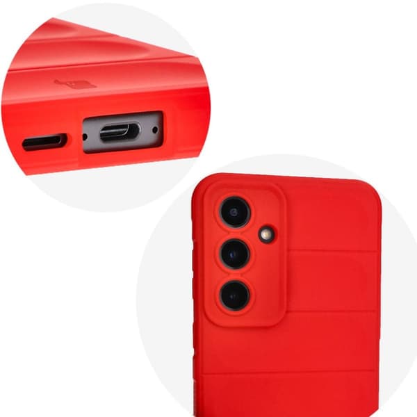 Bizon-cover Tur til Galaxy S24 FE, rød