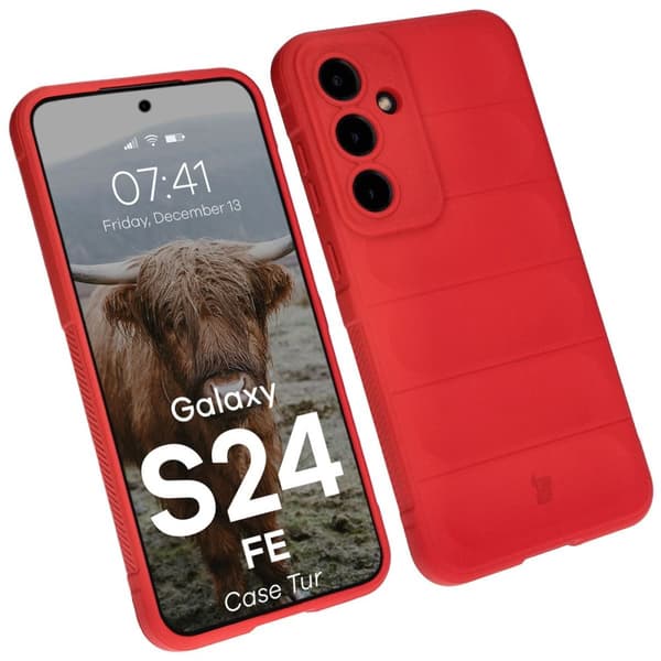 Bizon-cover Tur til Galaxy S24 FE, rød