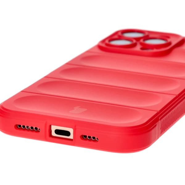 Bizon Case Tur pansret cover til iPhone 16 Pro Max, rød