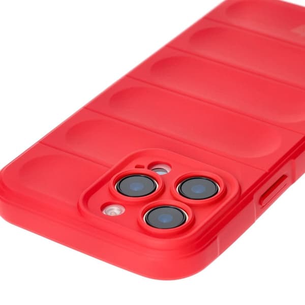 Bizon Case Tur pansret cover til iPhone 16 Pro Max, rød