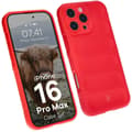 Miniatyrbillede 1 af 11: Bizon Case Tur pansret cover til iPhone 16 Pro Max, rød
