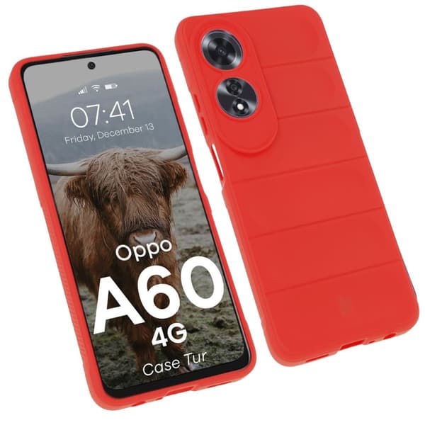 Bizon suojakuori Oppo A60 4G:lle, punainen