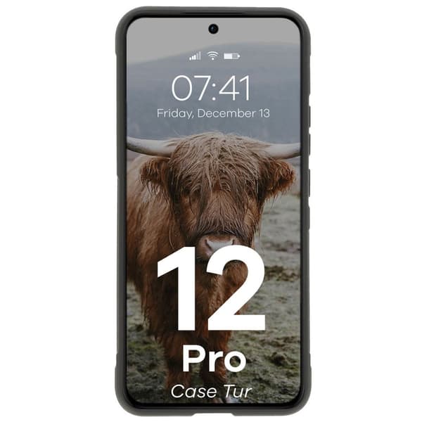 Bizon suojakuori Oppo Reno 12 Prolle, musta
