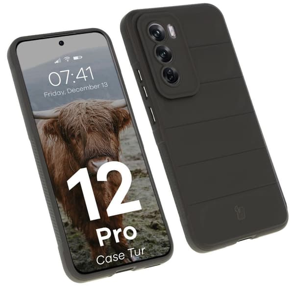 Bizon suojakuori Oppo Reno 12 Prolle, musta