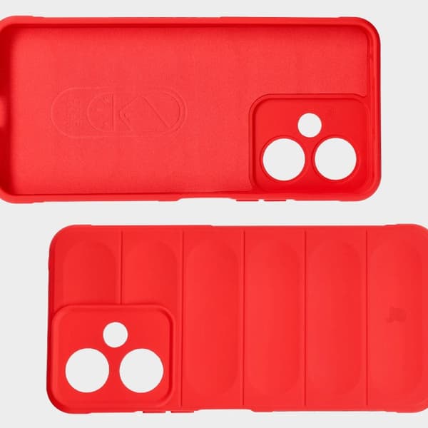 Bizon Case Tur panssaroitu suojakuori Xiaomi Redmi 13C 5G:lle, punainen