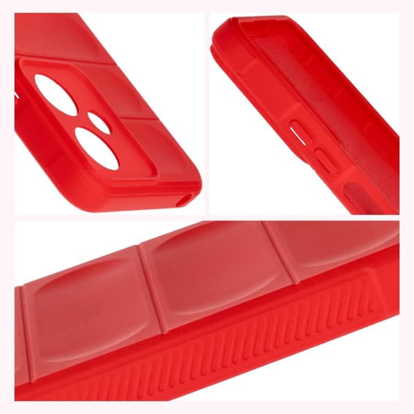Bizon Case Tur panssaroitu suojakuori Xiaomi Redmi 13C 5G:lle, punainen