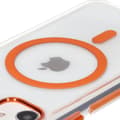 Miniatyrbillede 3 af 6: Bizon Case Marco iPhone 11 Magnetisk Ring Cover, Gennemsigtig med Orange Ramme