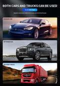 Miniatyrbild 7 av 8: OBOSOE 2 Pack Billaddare 100w - Laddare för Bilen - iPhone/Samsung - USB-C