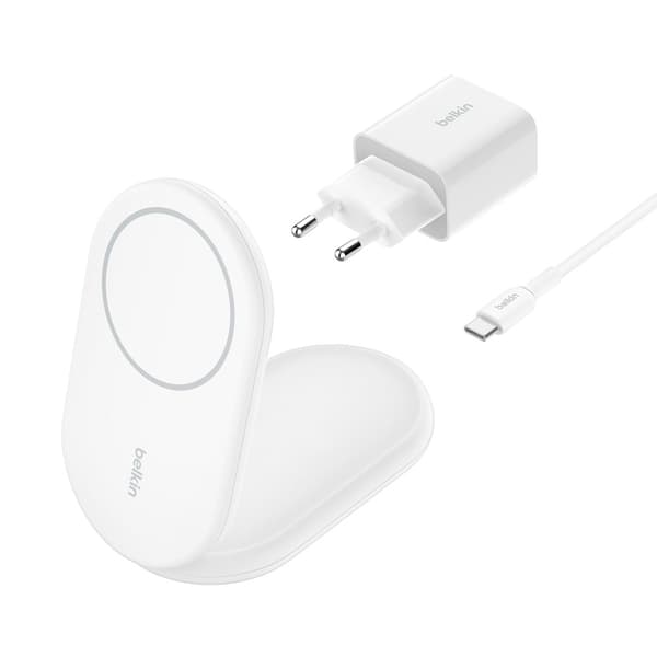 Belkin BoostCharge Hörlurar, Smartphone Vita USB Trådlös laddning Snabbladdning Inomhus Vit