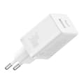 Miniatyrbillede 2 af 6: Baseus P10111404213-00 Cube USB-C / USB-A 30W strømoplader Hvid