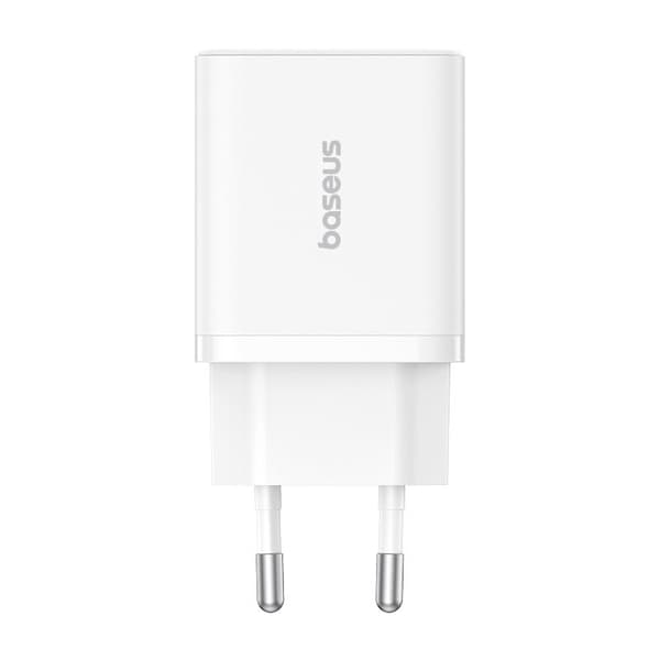 Baseus P10111404213-00 Cube USB-C / USB-A 30W strømoplader Hvid