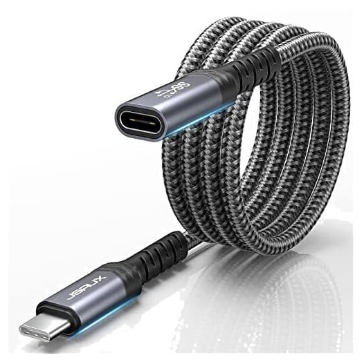 JSAUX Adapterkabel USB-C Hane till USB-C Hona 100W/5A 1M