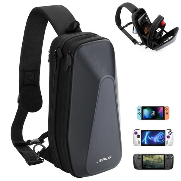 JSAUX Ryggsäcksfodral för Asus ROG ALLY Steam Deck Nintendo Switch-konsol