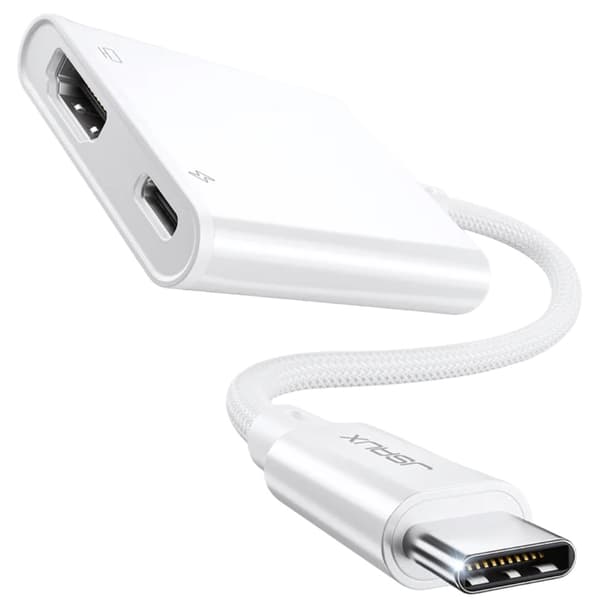 JSAUX USB-C til HDMI-adapter 4K 30Hz USB-C PD strømforsyning 100W maks.