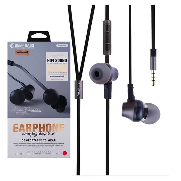 REMAX Hi-Fi 360° Jack 3.5mm -kuulokkeet, johdolliset ja tukevarakenteiset