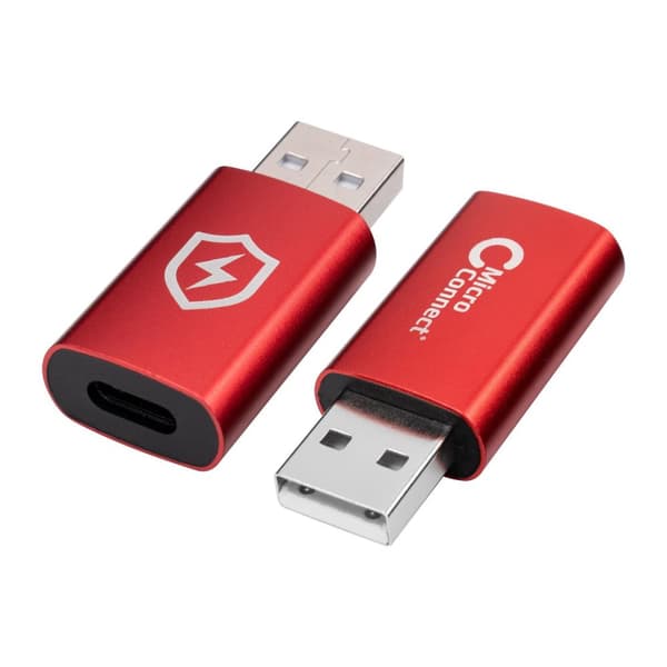 MicroConnect Säker laddning USB-A till C Data, MC-ACADAP-SC